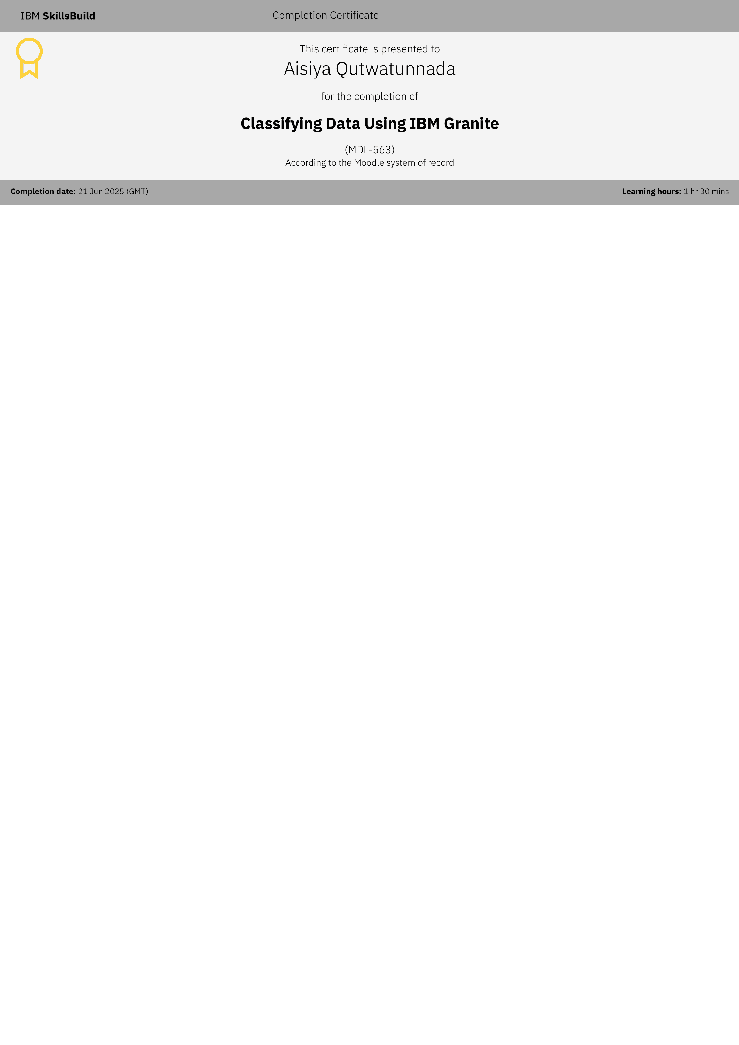 IBM - Data Classifying